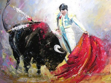 Bull combat impressionnistes Peinture à l'huile